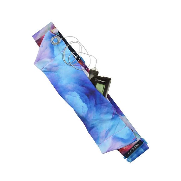 調整可能なGフック付きインスリンポンプベルト – プリント柄 | Dia Belly-Belt 2