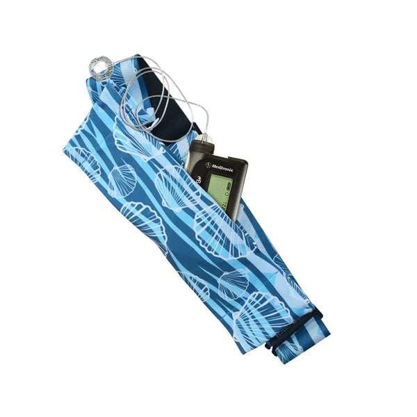 調整可能なGフック付きインスリンポンプベルト – プリント柄 | Dia Belly-Belt 2