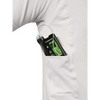 Insulin pump t-shirt with side pocket for Medtronic pump, white color.