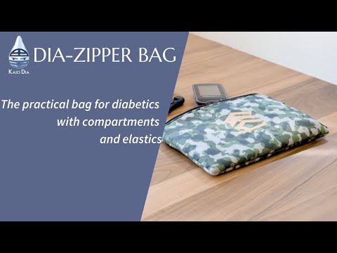 子ども用糖尿病用品フラットポーチ、Dia-Zipper Bag KIDS