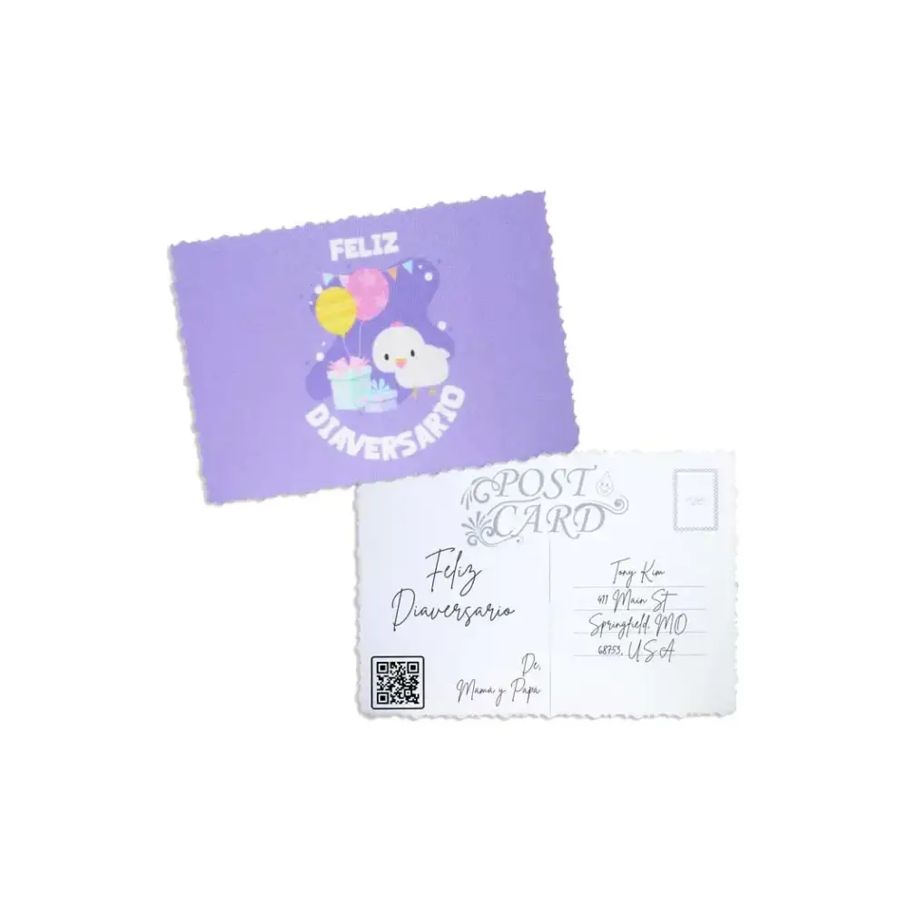 Diaversary Postcards with encouraging design, perfect for celebrating diabetes anniversaries.