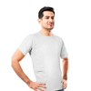 Comfortable insulin pump t-shirt for adults with dual pockets and tubing holes.