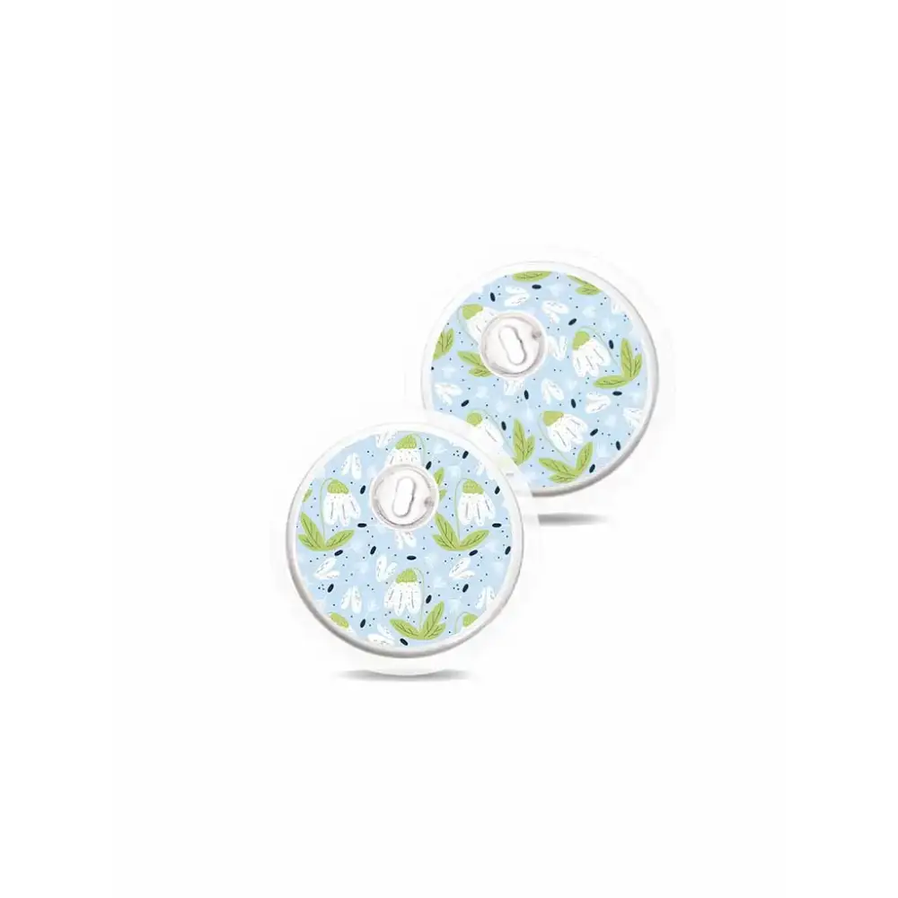 Beautiful floral nursing pads from Freestyle Libre 3 Sensor Stickers Spring Collection
