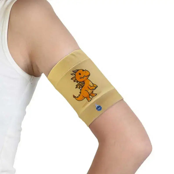 Colorful children's sensor protective armband with funny animal print.