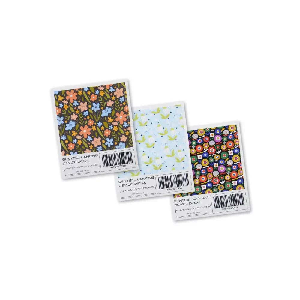 Genteel Lancing Device Decal Stickers - Spring Collection