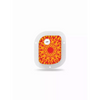 GlucoMen Day Patch Pump Sticker with vibrant red and yellow mandala design for insulin pump decoration