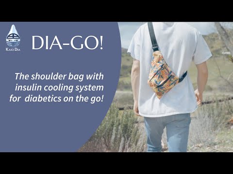 インスリン保冷機能付き 糖尿病用ショルダーバッグ、Dia-Go!