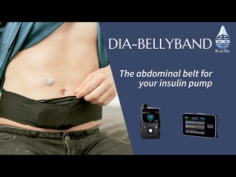 インスリンポンプ用レースウエストベルト、Dia-BellyBand Spacy Lacy