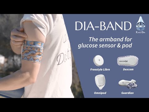 血糖センサー・パッチポンプ用アームバンド Dia-Band Retro & Trendy