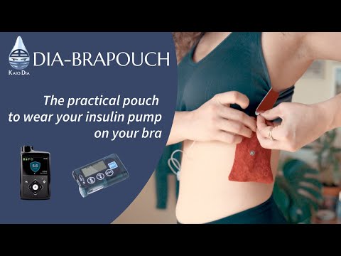インスリンポンプ用ブラポーチ、Dia-BraPouch Spacy Lacy