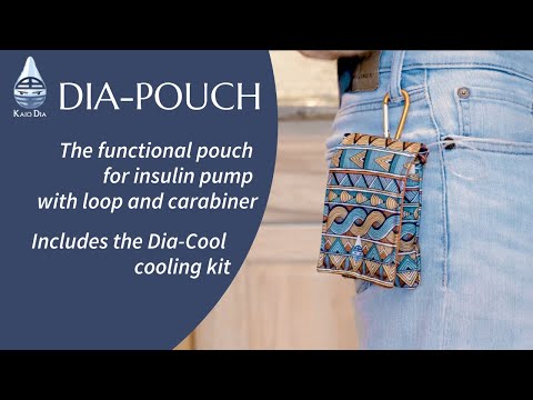 保冷パック付き インスリンポンプポーチ、Dia-Pouch Plain Colors