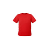 Red children's t-shirt with side pockets for insulin pumps, Dia-T Kids.
