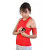 Tank top for insulin pump with integrated pockets, ideal for diabetes management.