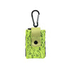 Neon lace insulin pump pouch with carabiner attachment.